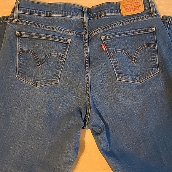 Levi's 515 Jeans sz 12 Blue Denim Bootcut Medium Wash Mid Rise W31 L30 - Picture 4 of 12